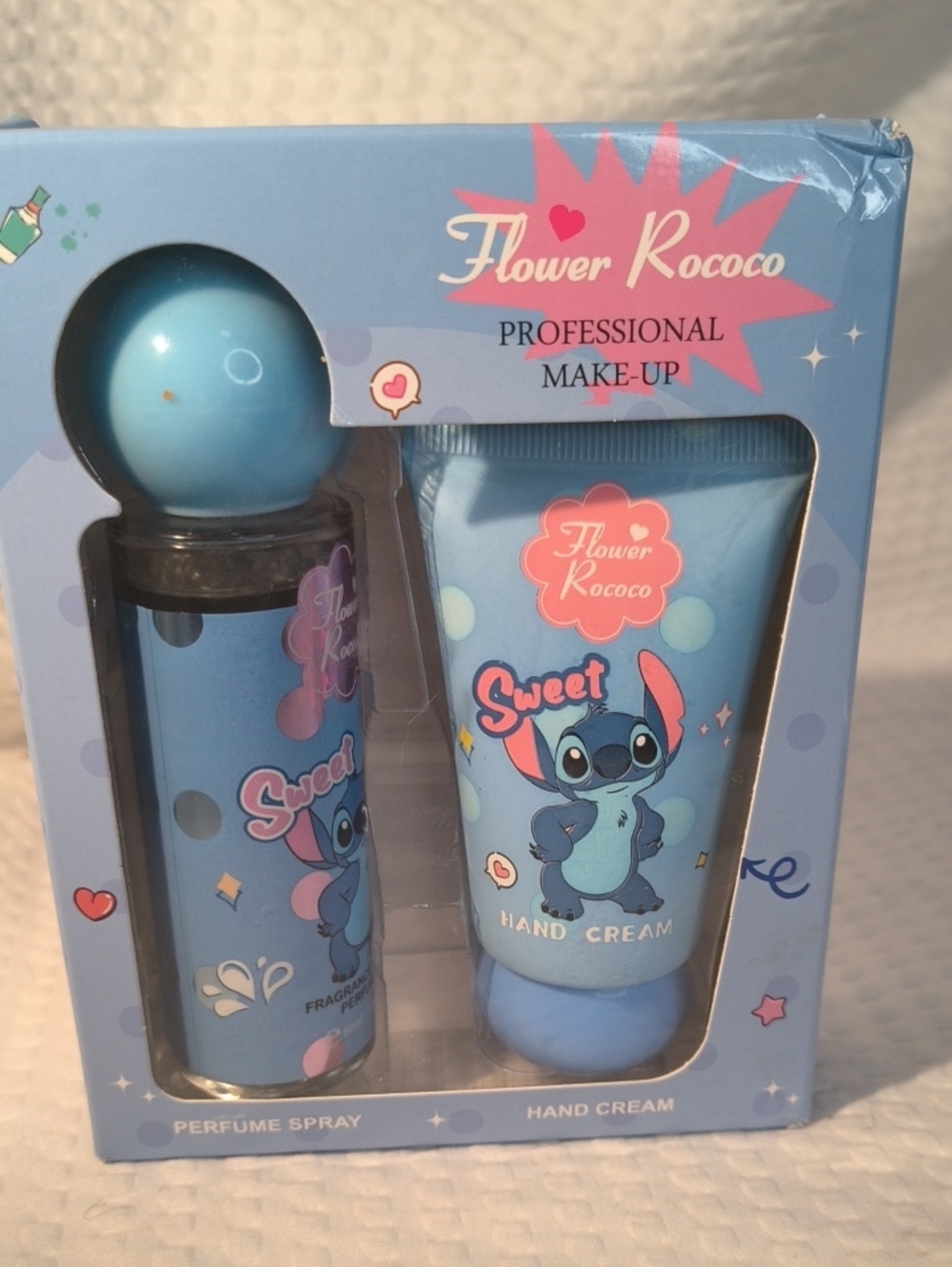 HOLD MAYASAKI29 Flower Rococo Sweet Blue Stitch Hand Cream Set